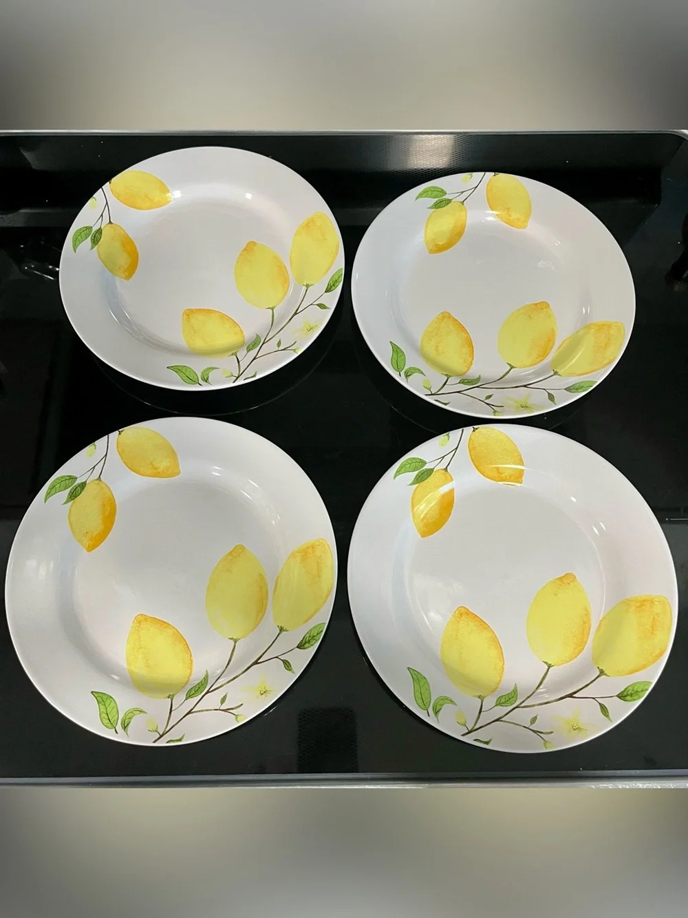 Sur La Table Set of 4/Lemon Salad Plates 8.5